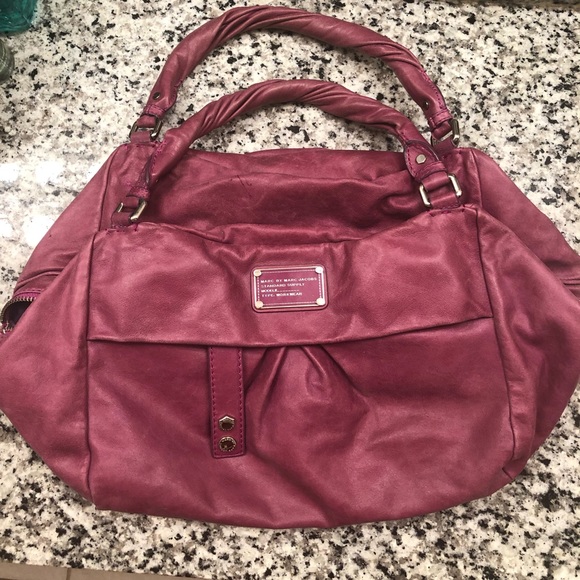 Marc By Marc Jacobs Handbags - Marc By Marc Jacobs Purple Leather Shoulder Bag